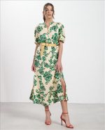 MAXI DRESS FLORAL WITH BELT
