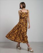 DRESS MIDI PRINTED