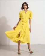 DRESS MIDI CUTWORK