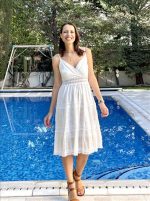 DRESS CUTWORK EMBROIDERY
