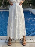 SKIRT MAXI CUTWORK