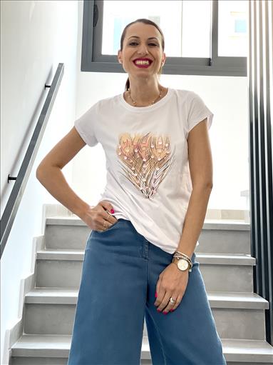 IB3521S.jpg BLOUSE PRINTED - Image 1
