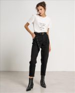 TROUSER JEAN PLEAT FRONT