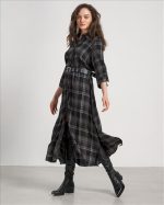 DRESS MIDI WITH BELT