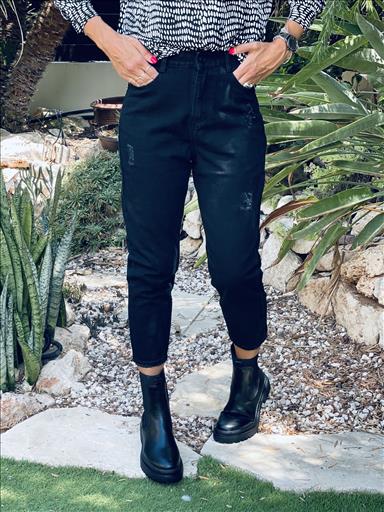 IP0621W.jpg TROUSER MOM FIT BLACK JEAN - Image 1
