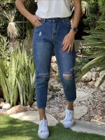 TROUSER JEAN MOM FIT