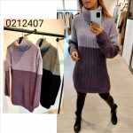 KNITTED SWEATER HIGH NECK LONG - Image 2