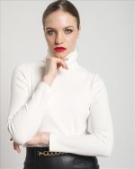BLOUSE HIGH NECK RIBBED - Image 6