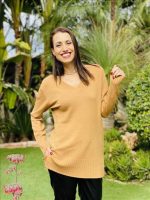 KNITTED SWEATER V NECK - Image 7