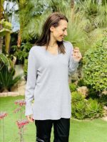KNITTED SWEATER V NECK - Image 10