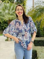 BLOUSE PRINTED BALLOON SLEEVE