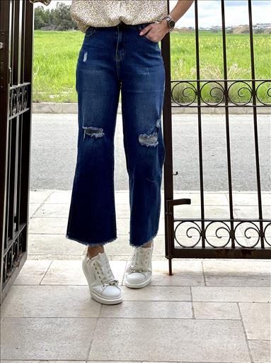 IP1922S.jpg JEAN CROPPED RIBBED - Image 1