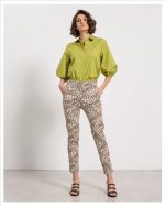 TROUSER COTTON ANIMAL PRINT