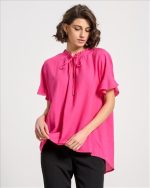 BLOUSE COTTON SHORT SLEEVE
