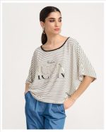 BLOUSE STRIPES PRINTED