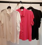 SHIRT PLEATED SHORT SLEEVE - Image 2
