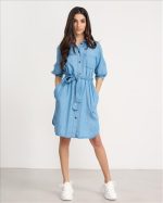 SHIRT DRESS TENCEL/COTTON
