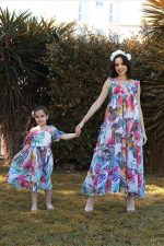 DRESS WITH ELASTIC TOP