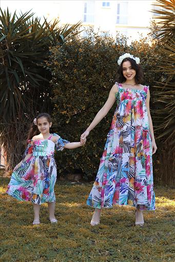 MW758.jpg DRESS WITH ELASTIC TOP - Image 1