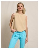 BLOUSE LINEN SLEEVELESS