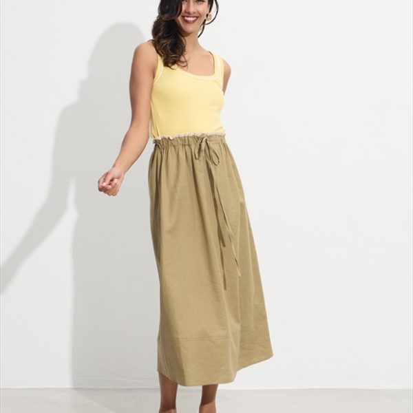 MIDI SKIRT LINEN