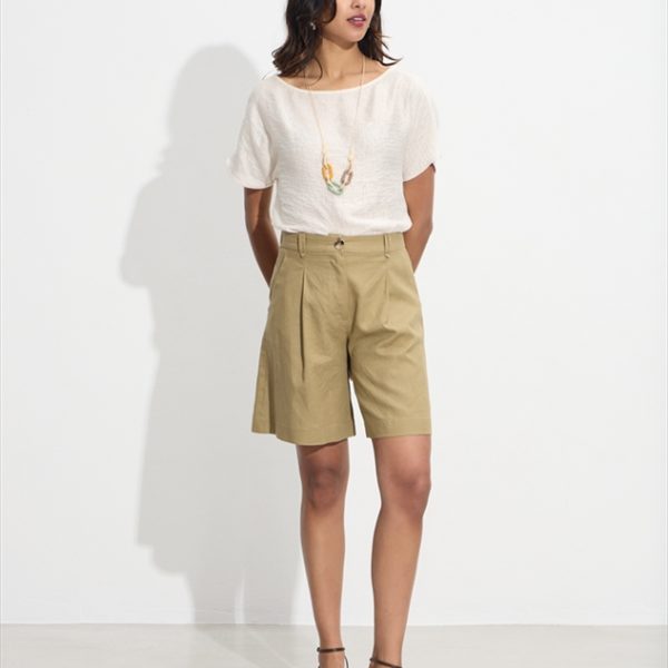 BERMUDA LINEN PLEATED