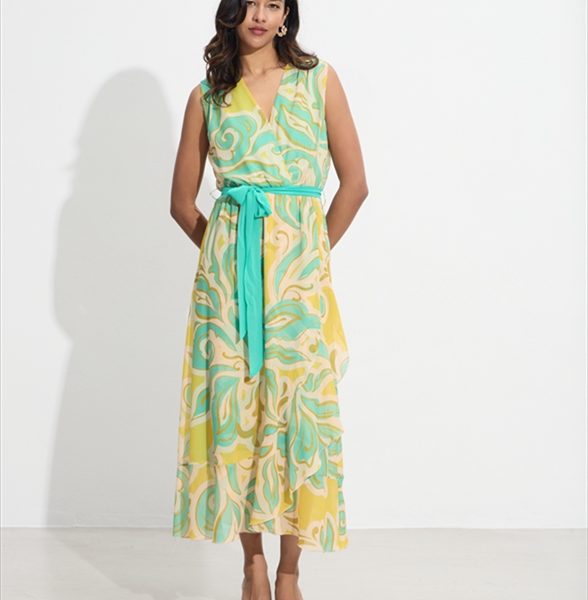 LONG CHIFFON DRESS PRINTED