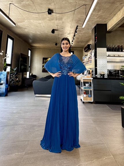 MAXI DRESS PLEATED