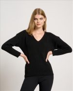 KNITTED SWEATER V NECK - Image 3