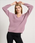 KNITTED SWEATER V NECK - Image 7