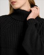 KNITTED HIGH NECK FLARE SLEEVE - Image 6