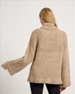 KNITTED HIGH NECK FLARE SLEEVE - Image 11