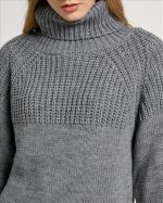 KNITTED HIGH NECK FLARE SLEEVE - Image 14