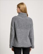 KNITTED HIGH NECK FLARE SLEEVE - Image 15
