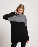 KNITTED SWEATER HIGH NECK LONG - Image 3