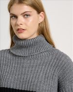 KNITTED SWEATER HIGH NECK LONG - Image 5
