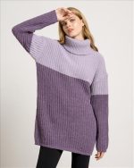 KNITTED SWEATER HIGH NECK LONG - Image 8
