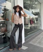 FAUX LEATHER VEST