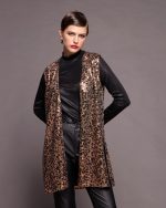 LONG SEQUIN VEST - Image 2