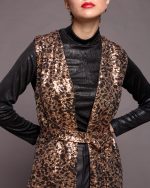 LONG SEQUIN VEST - Image 4