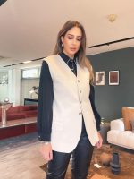 COTTON LONG VEST - Image 4
