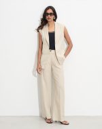 LINEN VEST LONG - Image 6