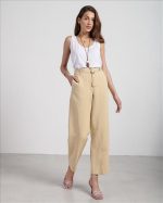 LINEN TROUSER CROPPED - Image 3