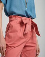 TROUSER COTTON HIGH WAIST WITH BELT - Image 6