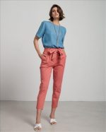 TROUSER COTTON HIGH WAIST WITH BELT - Image 7