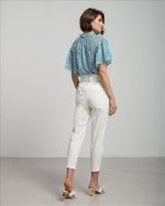 TROUSER COTTON HIGH WAIST WITH BELT - Image 12
