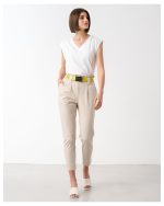 HIGH WAIST COTTON WITH BELT - Image 2