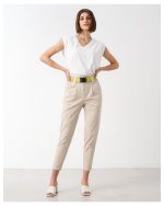 HIGH WAIST COTTON WITH BELT - Image 3