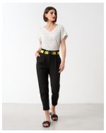 HIGH WAIST COTTON WITH BELT - Image 7