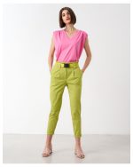 HIGH WAIST COTTON WITH BELT - Image 10
